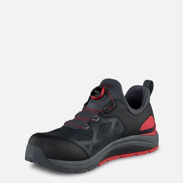 Black / Red Red Wing Cooltech™ Safety Toe Athletic Men's Work Shoes | US0000825