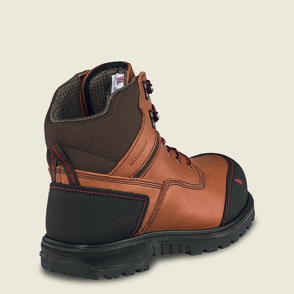 Black Red Wing Brnr XP 6-inch Waterproof Safety Toe Boot Men's Work Boots | US0000475