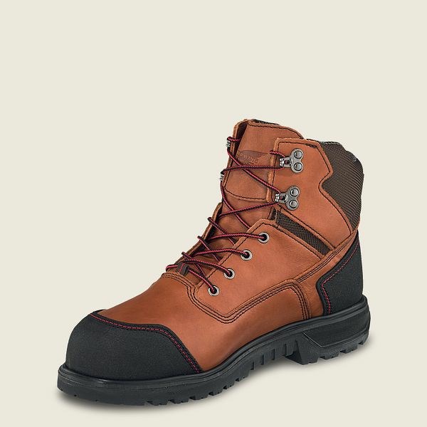 Black Red Wing Brnr XP 6-inch Waterproof Safety Toe Boot Men's Work Boots | US0000475