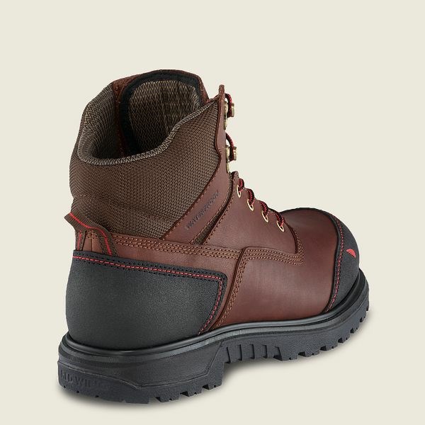 Black Red Wing Brnr XP 6-inch Waterproof Soft Toe Boot Men's Work Boots | US0000477