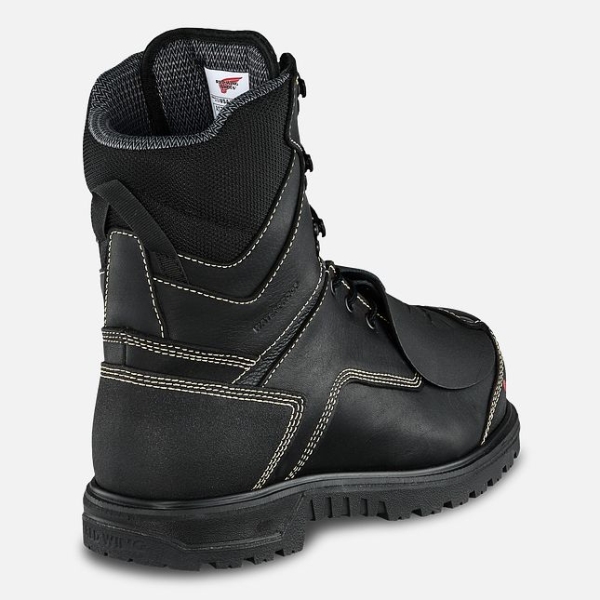 Black Red Wing Brnr Xp 8-inch Waterproof, Metguard CSA Men's Safety Shoes | US0000639