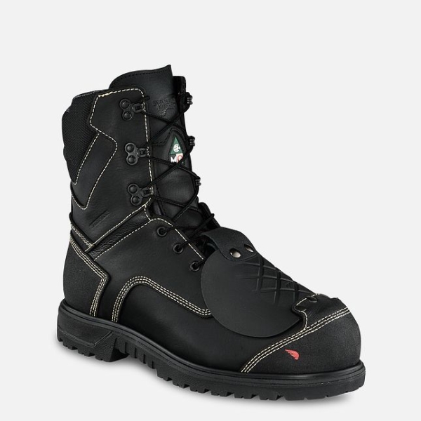 Black Red Wing Brnr Xp 8-inch Waterproof, Metguard CSA Men\'s Safety Shoes | US0000639