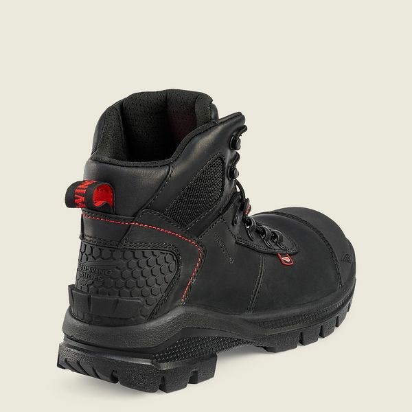 Black Red Wing Crv 6-inch Waterproof Men's Safety Toe Boots | US0000177