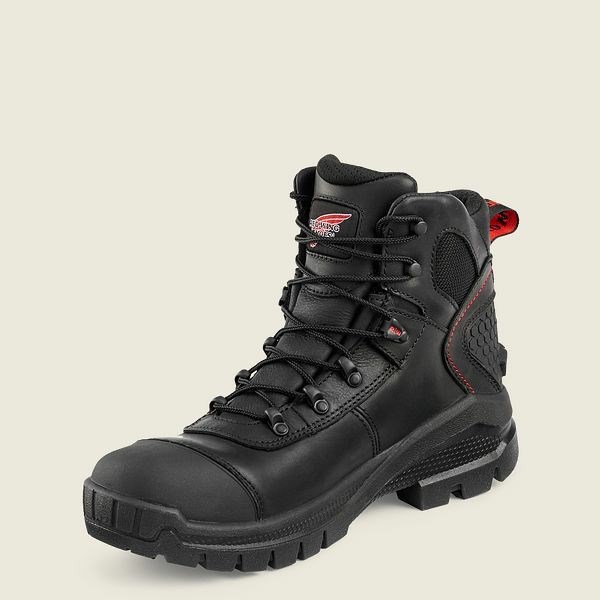 Black Red Wing Crv 6-inch Waterproof Men's Safety Toe Boots | US0000177