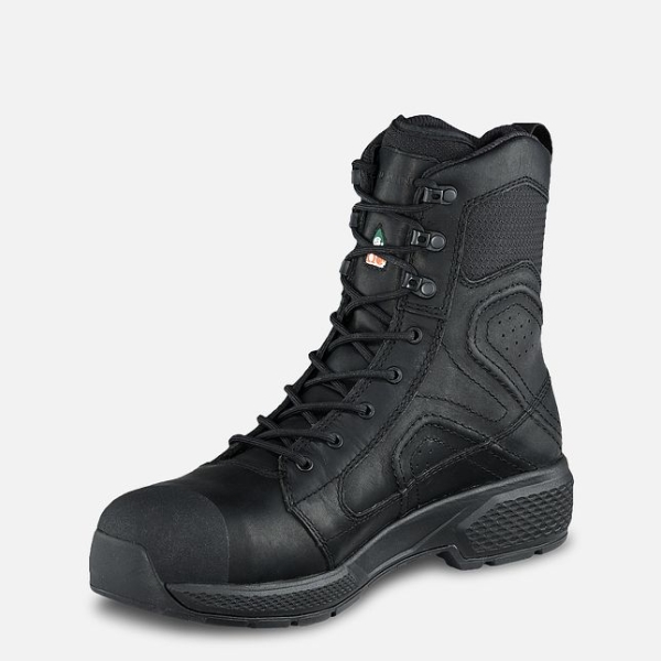 Black Red Wing Exos Lite 8-inch Waterproof CSA Men's Work Shoes | US0000812