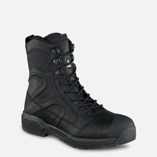 Black Red Wing Exos Lite 8-inch Waterproof CSA Men\'s Work Shoes | US0000812