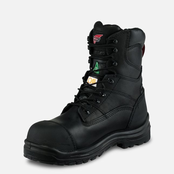 Black Red Wing King Toe® 8-inch Waterproof CSA Men's Work Boots | US0000343