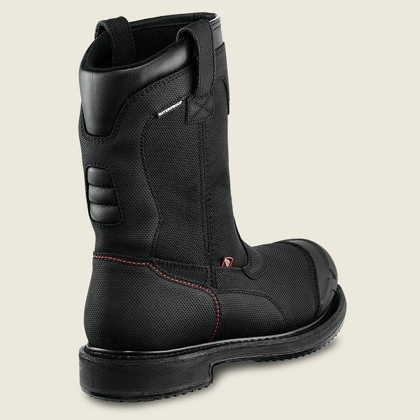 Black Red Wing MaxBond 10-inch Waterproof Pull-On Boot Men's Safety Toe Boots | US0000129