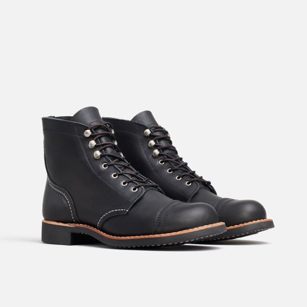 Black Red Wing Short Boundary Leather Women's Heritage Shoes | US0000559