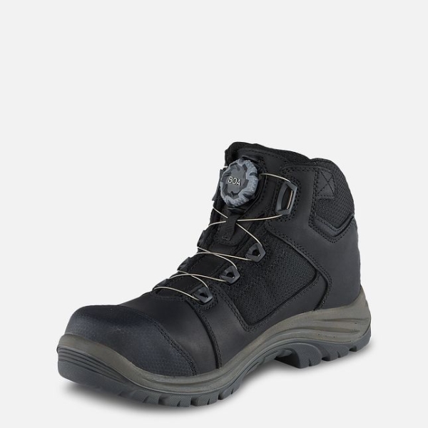 Black Red Wing Tradesman 5-inch Waterproof Hiker Men's Safety Shoes | US0000622