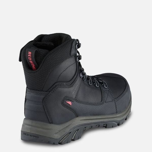 Black Red Wing Tradesman 6-inch Side-Zip Waterproof Men's Work Boots | US0000302