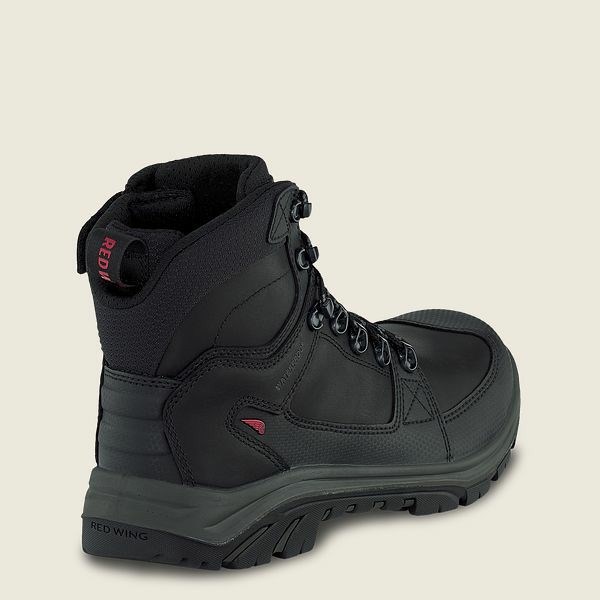 Black Red Wing Tradesman 6-inch Side-Zip, Waterproof, CSA Safety Toe Boot Men's Work Boots | US0000399