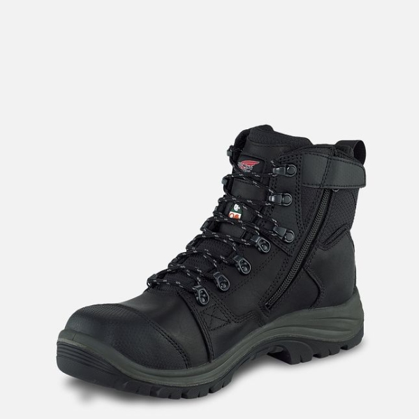 Black Red Wing Tradesman 6-inch Side-Zip, Waterproof CSA Men's Work Shoes | US0000845