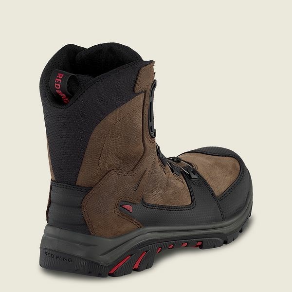 Black Red Wing Tradesman 8-inch BOA,Waterproof, CSA Men's Safety Toe Boots | US0000100