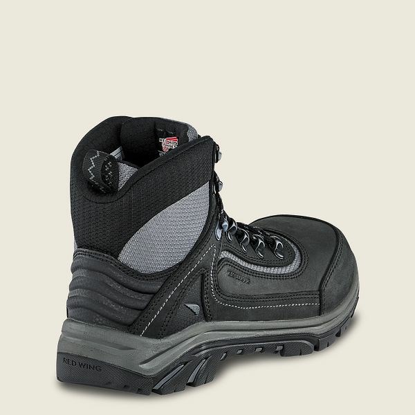 Black Red Wing Tradeswoman 6-inch Waterproof CSA Women's Soft Toe Boots | US0000201