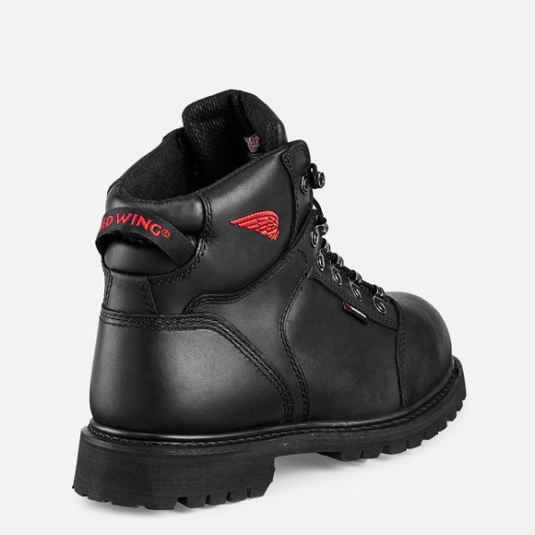 Black Red Wing Truwelt 6-inch Waterproof Men's Work Boots | US0000315