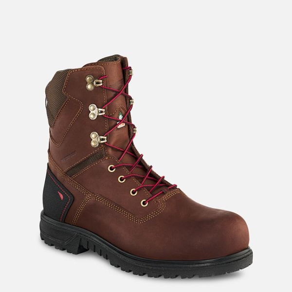 Brown Red Wing Brnr XP 8-inch Waterproof CSA Men\'s Work Shoes | US0000821
