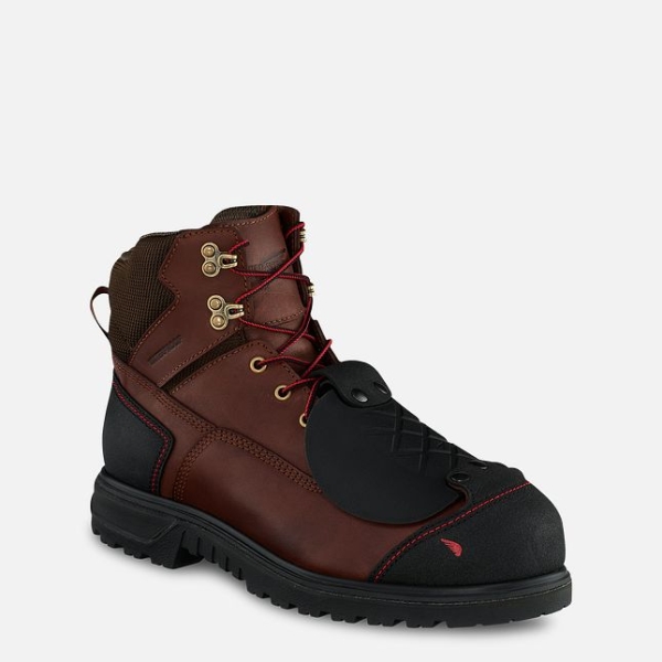 Brown Red Wing Brnr Xp 6-inch Metguard Men\'s Waterproof Shoes | US0000784