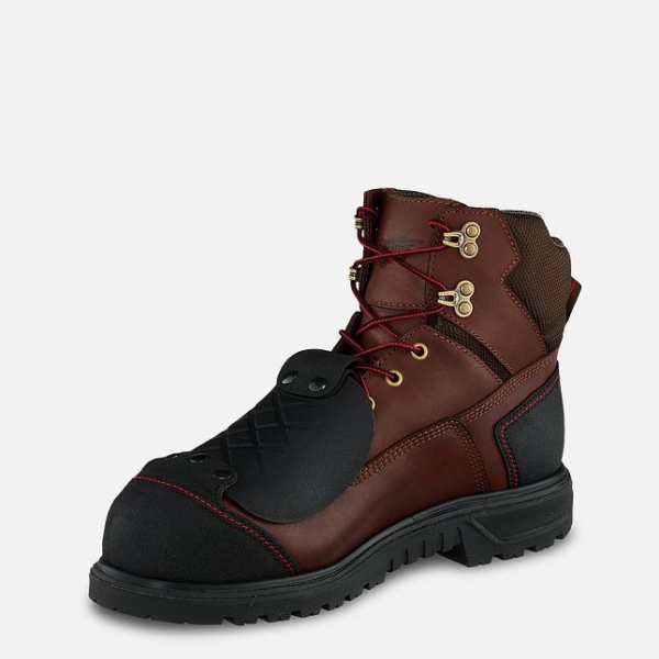 Brown Red Wing Brnr Xp 6-inch Waterproof Metguard Men's Work Boots | US0000214