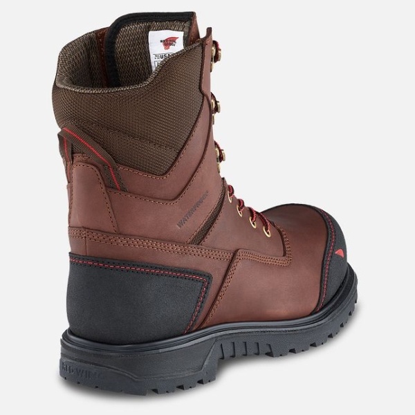 Brown Red Wing Brnr Xp 8-inch Insulated Men's Waterproof Shoes | US0000739