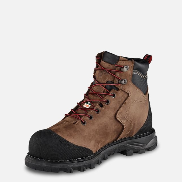 Brown Red Wing Burnside 6-inch Waterproof CSA Men's Work Boots | US0000295