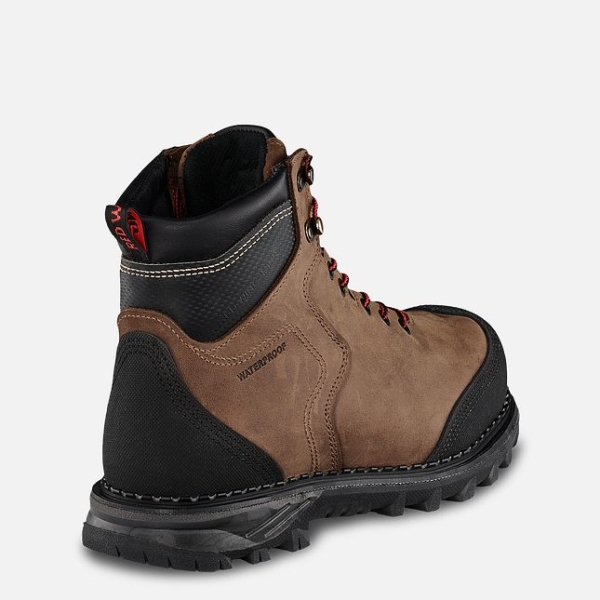 Brown Red Wing Burnside 6-inch Waterproof CSA Men's Work Shoes | US0000820