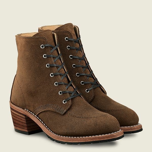 Brown Red Wing Clara Heeled Boot Women's Heritage Boots | US0000061