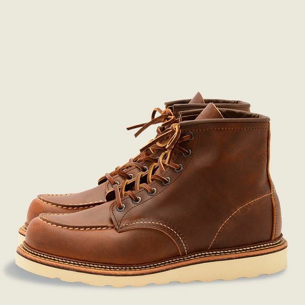 Brown Red Wing Classic Moc 6-inch boot Men's Heritage Boots | US0000021
