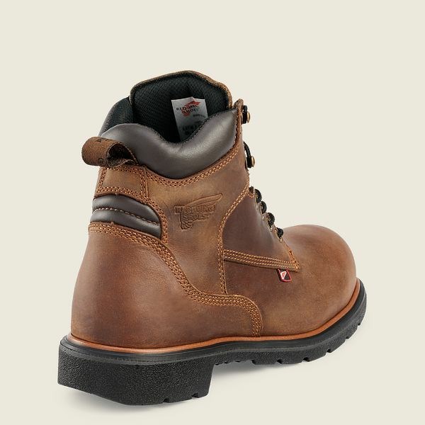 Brown Red Wing DynaForce 6-inch Men's Safety Toe Boots | US0000175