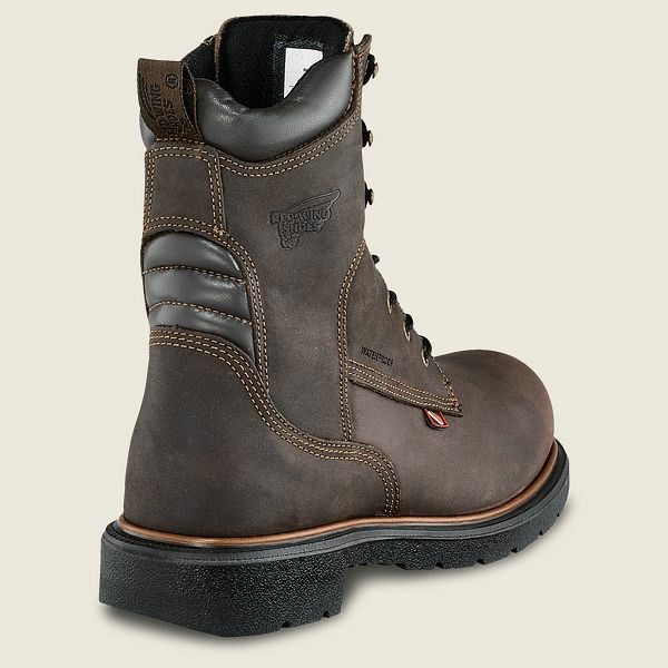 Brown Red Wing DynaForce 8-inch Insulated, Waterproof Safety Toe Boot Men's Work Boots | US0000455