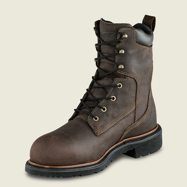 Brown Red Wing DynaForce 8-inch Insulated, Waterproof Safety Toe Boot Men's Work Boots | US0000455