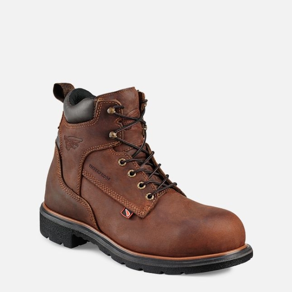 Brown Red Wing Dynaforce® 6-inch Men\'s Waterproof Shoes | US0000762