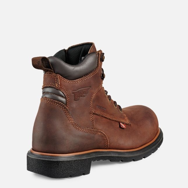 Brown Red Wing Dynaforce® 6-inch Waterproof Men's Work Boots | US0000254