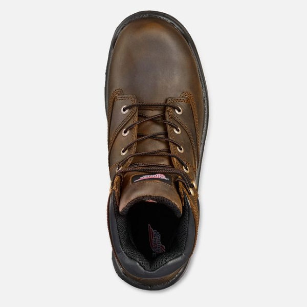 Brown Red Wing Flexbond 6-inch Metguard Men's Work Boots | US0000251