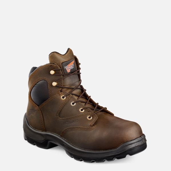 Brown Red Wing Flexbond 6-inch Metguard Men\'s Work Boots | US0000251