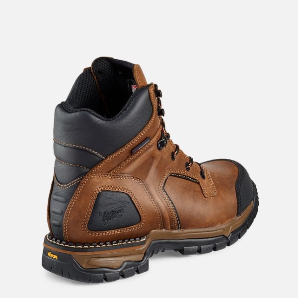 Brown Red Wing Flexforce® 6-inch Waterproof Men's Work Boots | US0000329