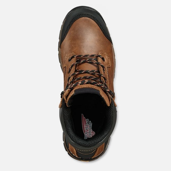 Brown Red Wing Flexforce® 6-inch Waterproof Men's Safety Shoes | US0000598