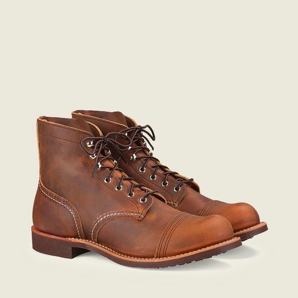 Brown Red Wing Iron Ranger 6-Inch Boot Men's Heritage Boots | US0000015