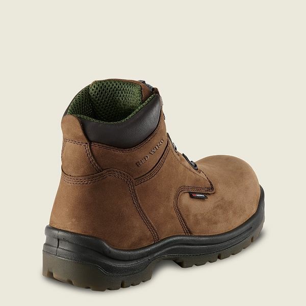 Brown Red Wing King Toe 6-inch Waterproof Men's Safety Toe Boots | US0000149