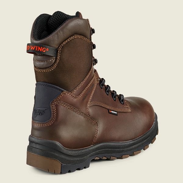 Brown Red Wing King Toe 8-inch Insulated, Waterproof CSA Safety Toe Boot Men's Work Boots | US0000435