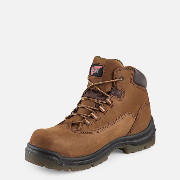 Brown Red Wing King Toe® 5-inch Waterproof Women's Work Boots | US0000529