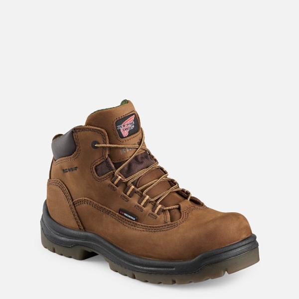 Brown Red Wing King Toe® 5-inch Waterproof Women\'s Work Boots | US0000529