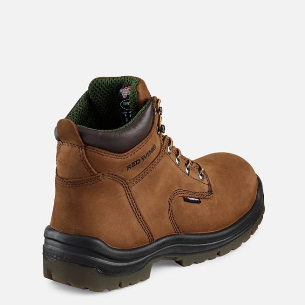 Brown Red Wing King Toe® 6-inch Waterproof Men's Safety Shoes | US0000597