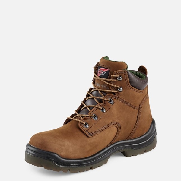 Brown Red Wing King Toe® 6-inch Waterproof Men's Safety Shoes | US0000597