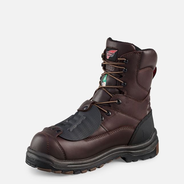 Brown Red Wing King Toe® 8-inch Waterproof CSA Metguard Men's Work Boots | US0000279