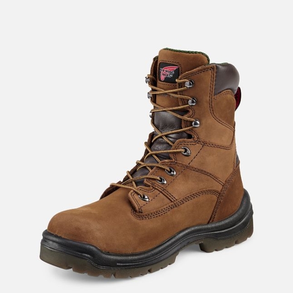 Brown Red Wing King Toe® 8-inch Waterproof Men's Work Boots | US0000314