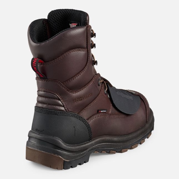 Brown Red Wing King Toe® 8-inch Waterproof CSA Metguard Men's Work Shoes | US0000810