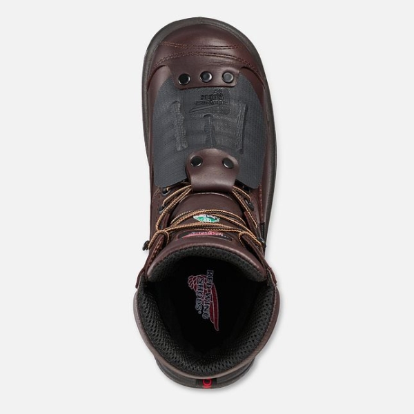 Brown Red Wing King Toe® 8-inch Waterproof CSA Metguard Men's Work Shoes | US0000810