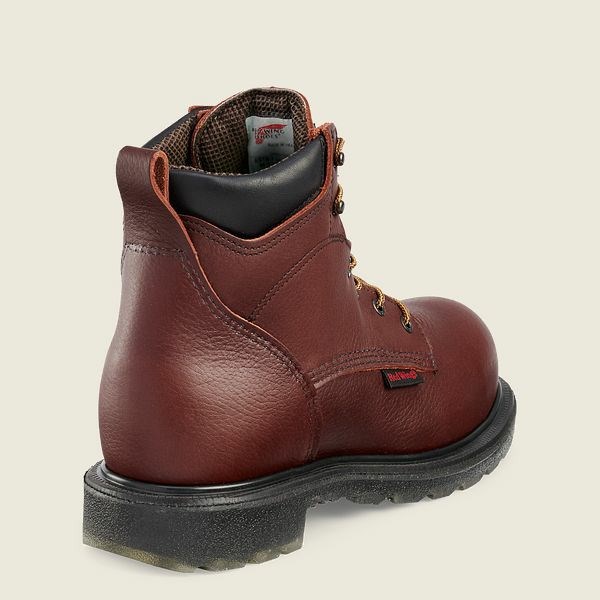 Brown Red Wing SuperSole 2.0 6-inch Waterproof CSA Men's Safety Toe Boots | US0000111