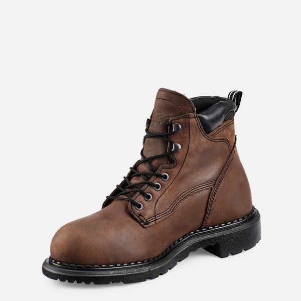 Brown Red Wing Supersole® 6-inch Metguard Men's Waterproof Shoes | US0000712